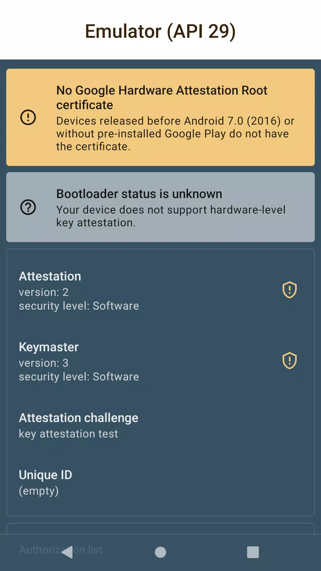 Key Attestation Demo應用截圖第2張