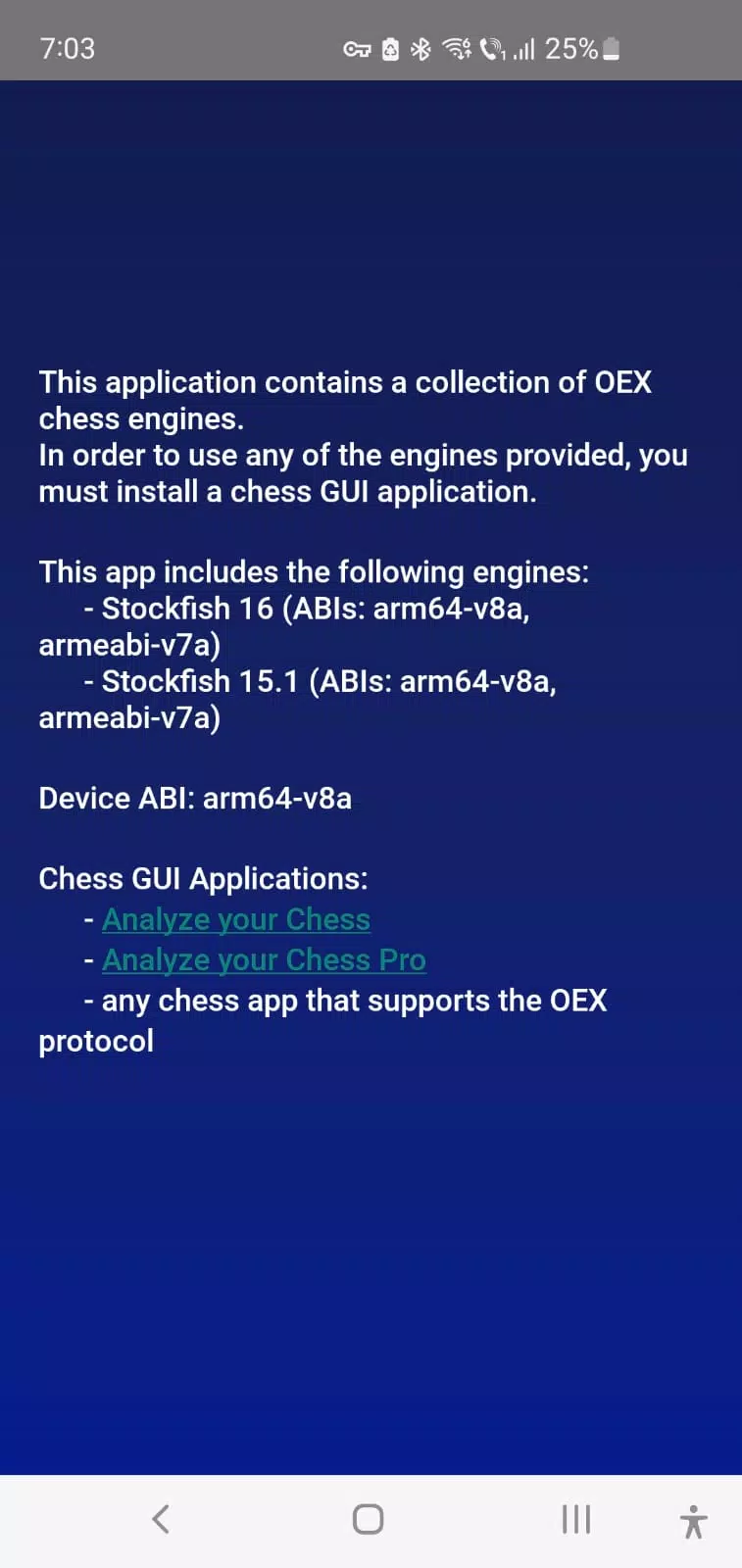 Chess Engines ဖန်သားပြင်ဓာတ်ပုံ 1