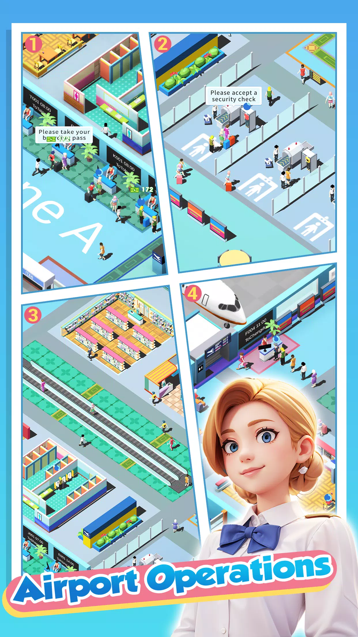 Happy Airport：Simulator স্ক্রিনশট 3