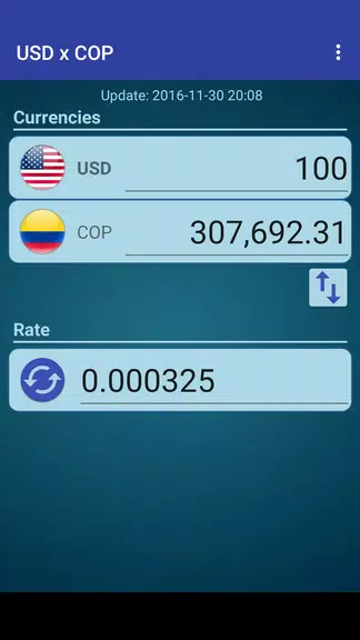 US Dollar to Colombian Peso Zrzut ekranu 0