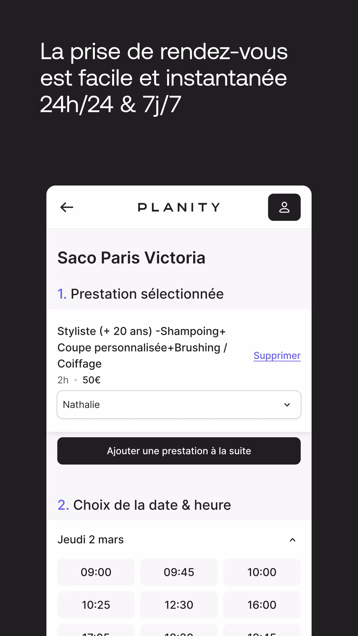 Planity Capture d'écran 2