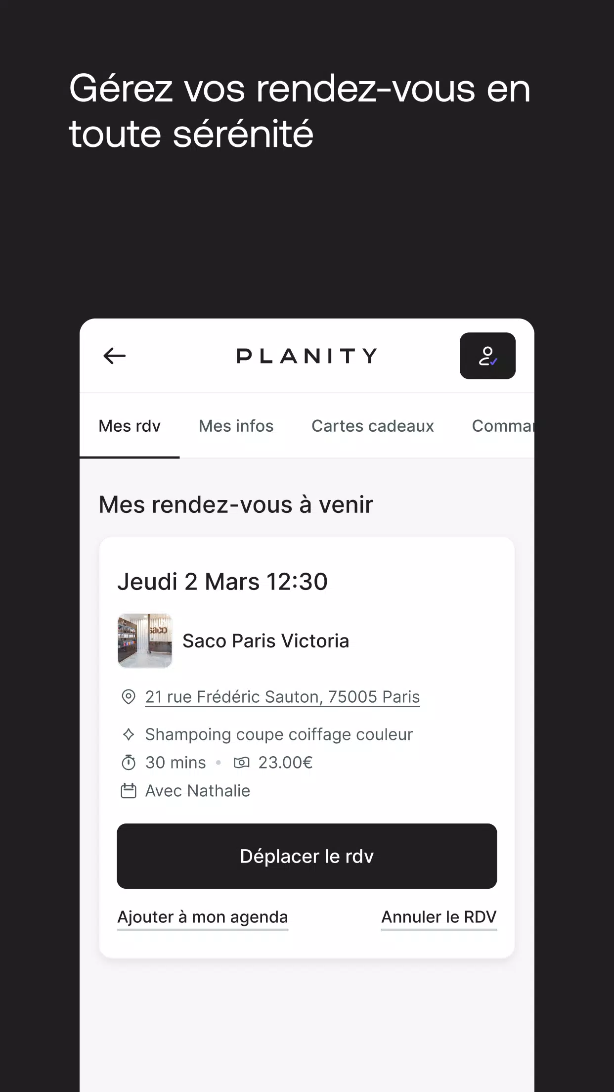 Planity Capture d'écran 3