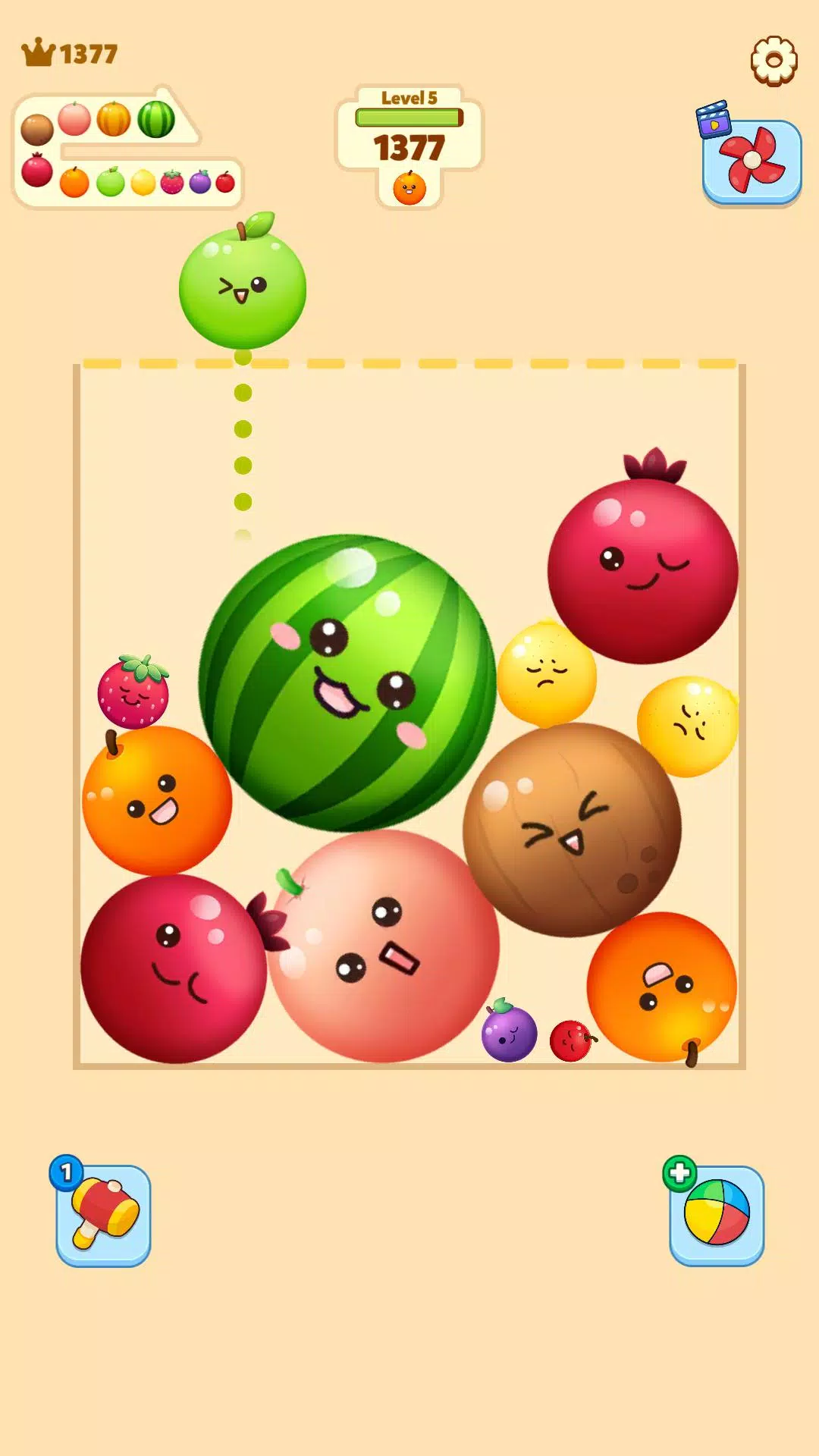 Fruit Merge ဖန်သားပြင်ဓာတ်ပုံ 0