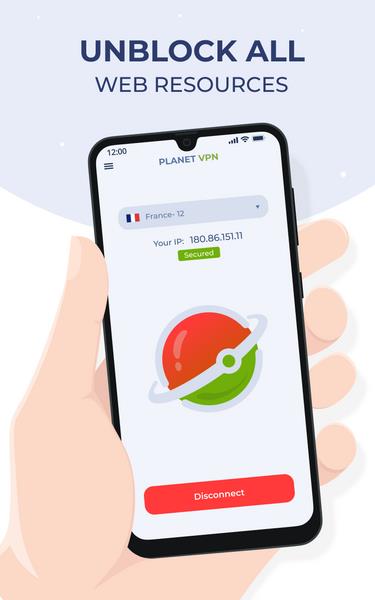 Free VPN Planet Capture d'écran 0