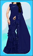 Women Fashion Ruffle Sarees 스크린샷 0