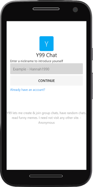 Y99 Chat - Your friend finder Скриншот 2