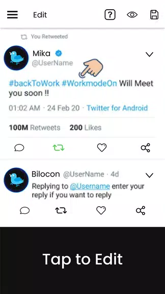 Fake Tweet-Post Creator Captura de tela 2