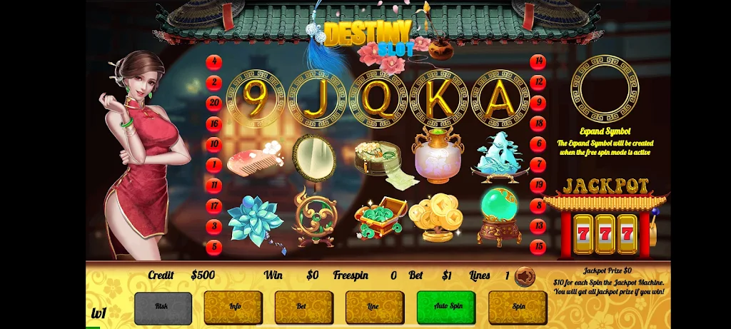 Jackpot Slots of Chinatown स्क्रीनशॉट 1