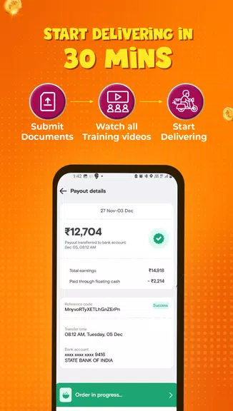Swiggy Delivery Partner App應用截圖第2張