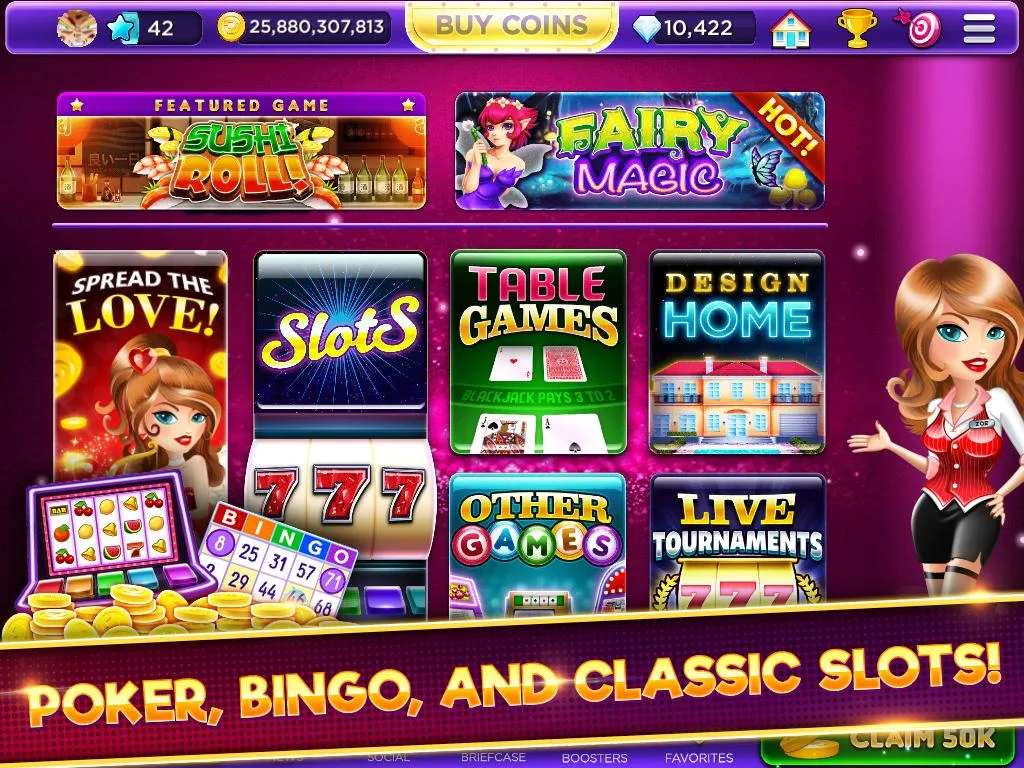 Glamour Casino - Home Designer Slots Tangkapan skrin 1