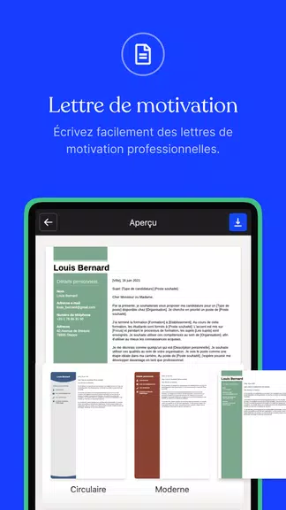 CV.fr : Créer un CV pro ภาพหน้าจอ 1