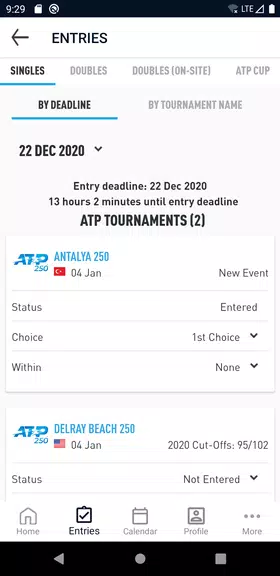 ATP PlayerZone Скриншот 2