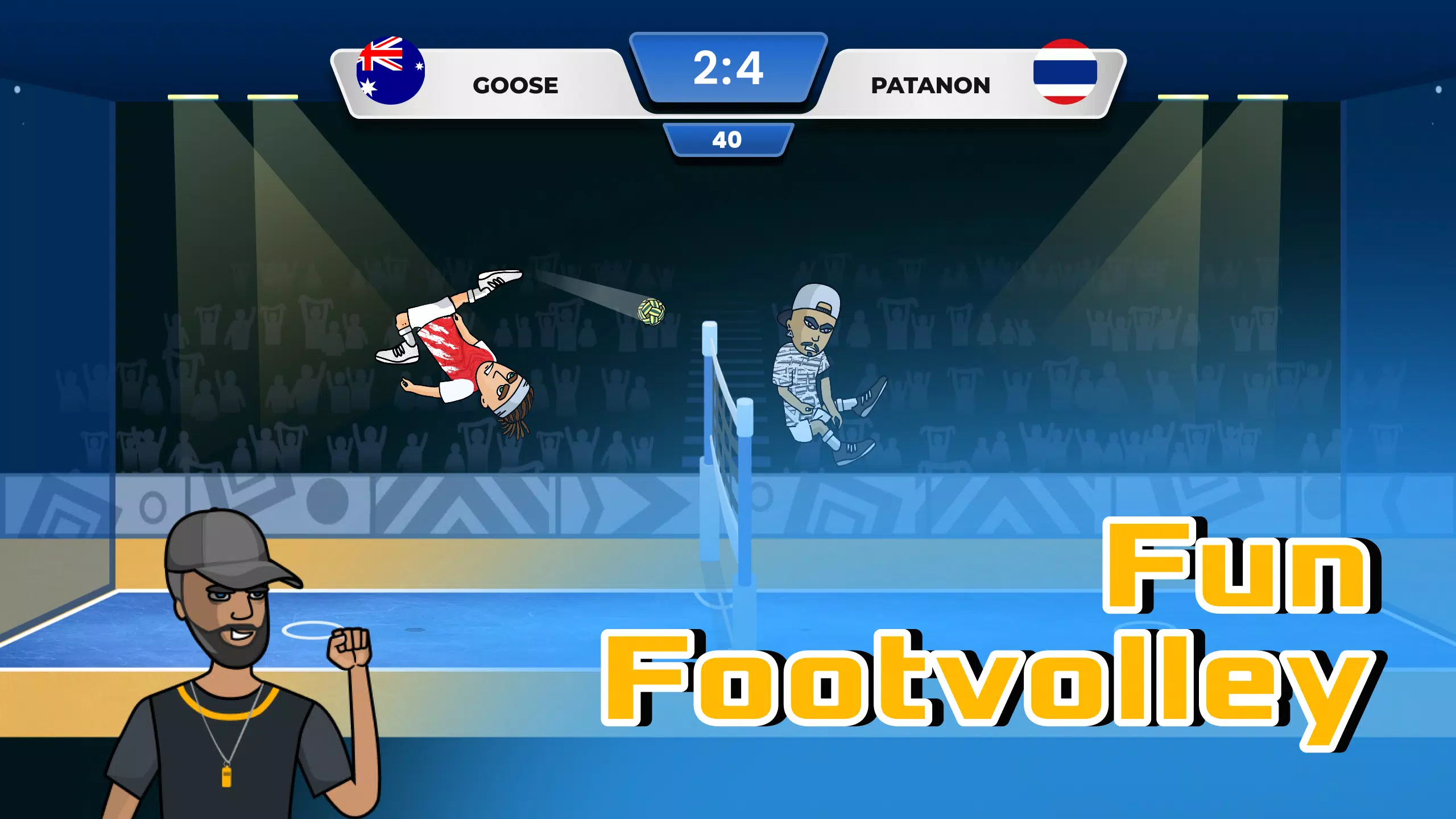 Soccer Spike - Kick Volleyball Скриншот 0