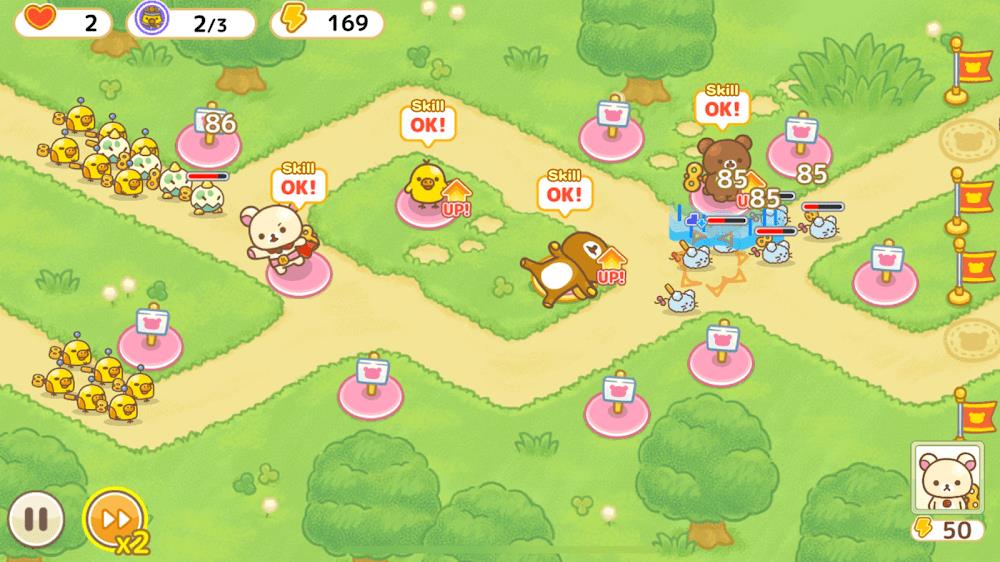 Korilakkuma Tower Defense Ekran Görüntüsü 3