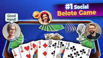 VIP Belote - Belote Online স্ক্রিনশট 1