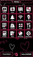 Glitter Hearts Wallpaper Captura de pantalla 1