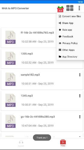 Schermata M4A to Mp3 Converter - M4b to 2