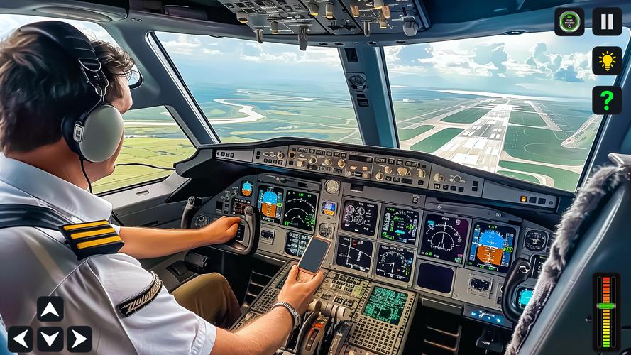 Airplane Simulator 3D Offline Captura de pantalla 2