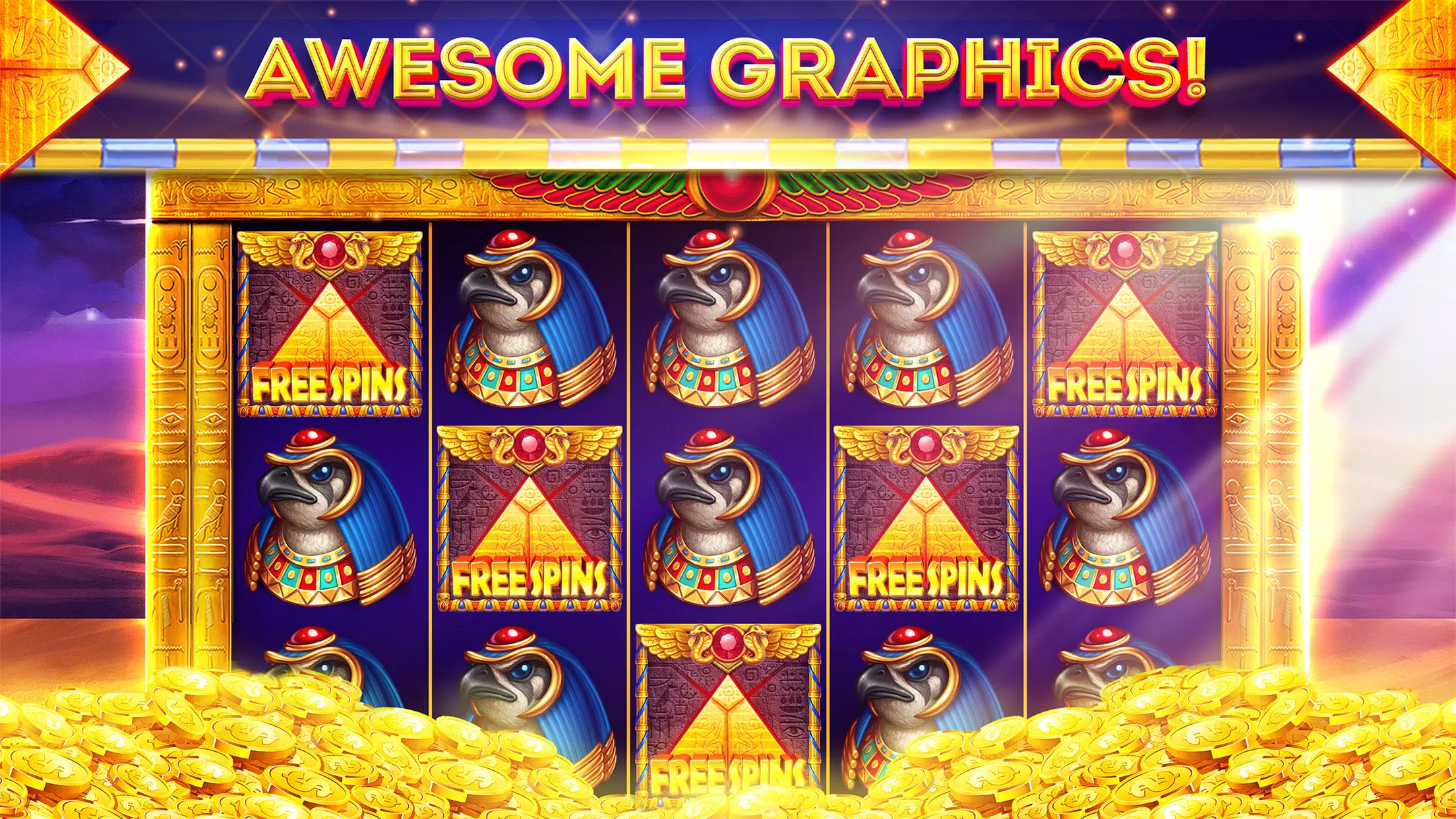 Pharaohs of Egypt Slots Casino スクリーンショット 1