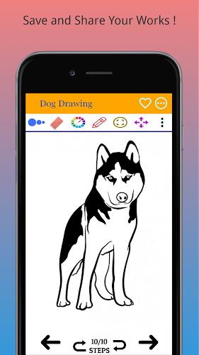 How to Draw Dog Step by Step Screenshot 2