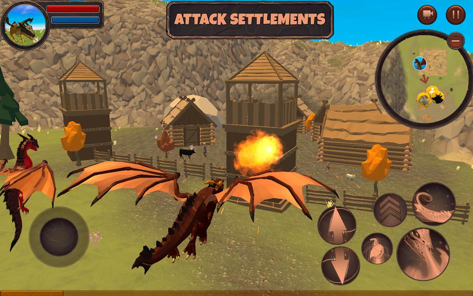 Dragon Simulator 3D Mod Скриншот 3