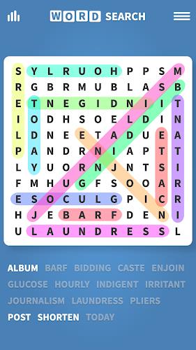 Word Search · Puzzles Скриншот 1