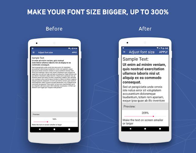 Big Font - Change Font Size & Text Size Ekran Görüntüsü 0