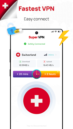 Switzerland VPN: Get Swiss IP Capture d'écran 0