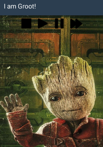 Schermata I am Groot Button 2