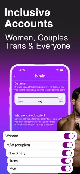 Bindr: Bisexual Dating & Chat Ekran Görüntüsü 2