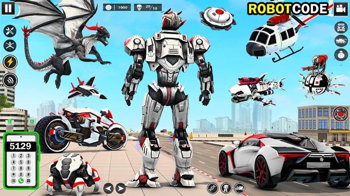 Bee Robot Car Transform Games Captura de pantalla 2