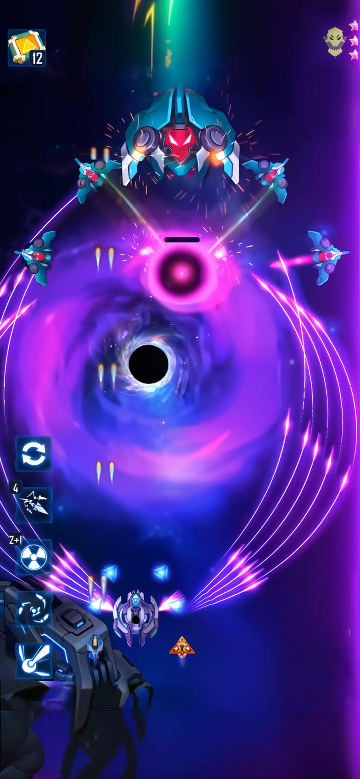 WindWings: Space Shooter Schermafbeelding 2