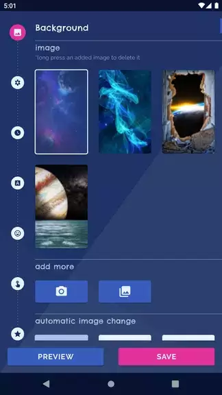 Galaxy Universe Live Wallpaper स्क्रीनशॉट 0