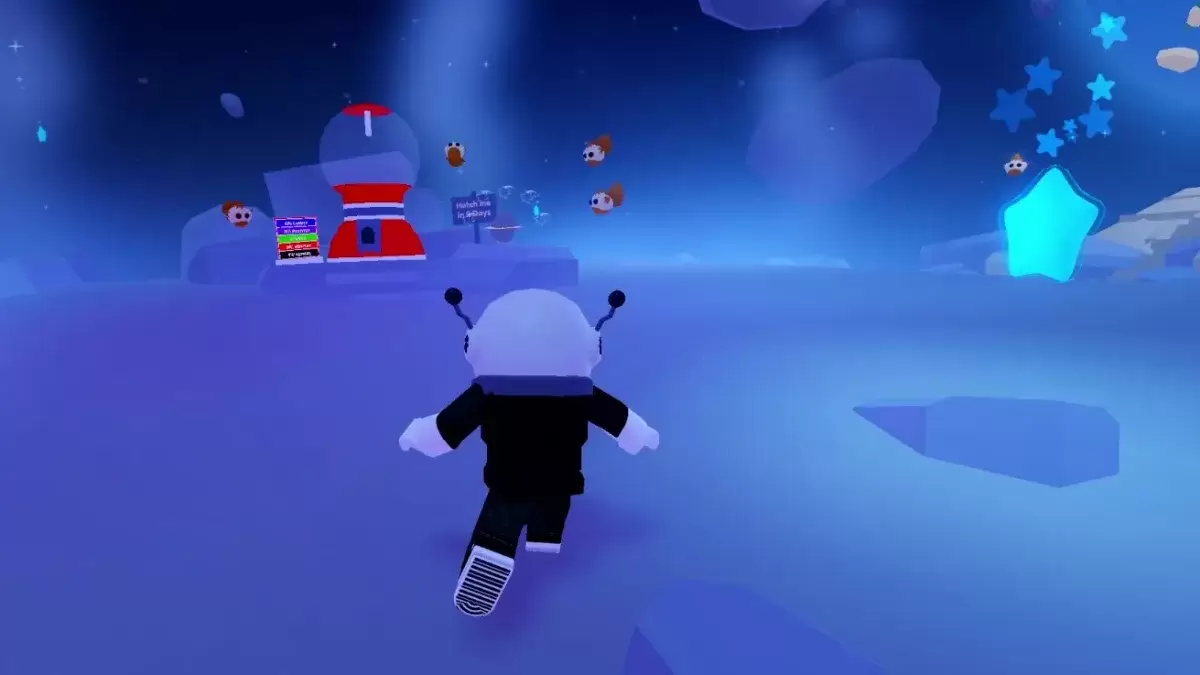 Roblox gameplay of Adopt Me showing lunar features and the Royal Moon Egg