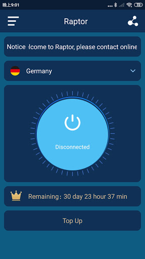 RaptorVPN Screenshot 0