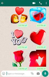 Romantic Stickers for WhatsApp স্ক্রিনশট 0