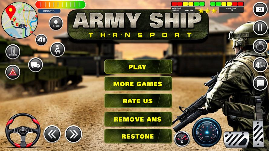 Army Transport Tank Ship Games ဖန်သားပြင်ဓာတ်ပုံ 0