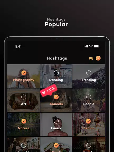 TikPlus for social profiles, likes and fans 스크린샷 3
