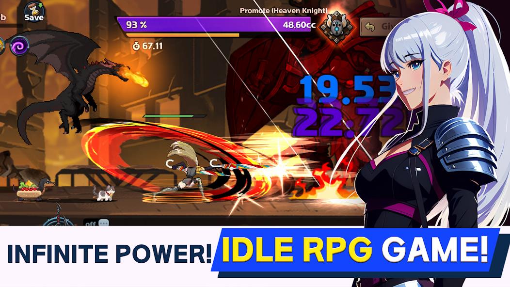 Dual Blader : Idle Action RPG Mod Ảnh chụp màn hình 1