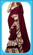 Women Fashion Ruffle Sarees Ảnh chụp màn hình 1