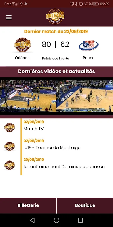Orléans Loiret Basket - OLB Captura de tela 1