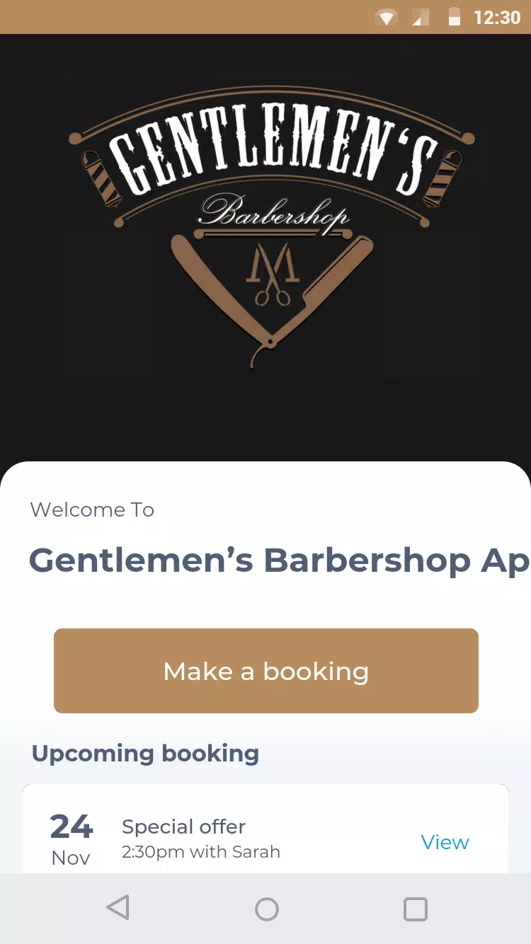 Gentlemen’s Barbershop App スクリーンショット 0