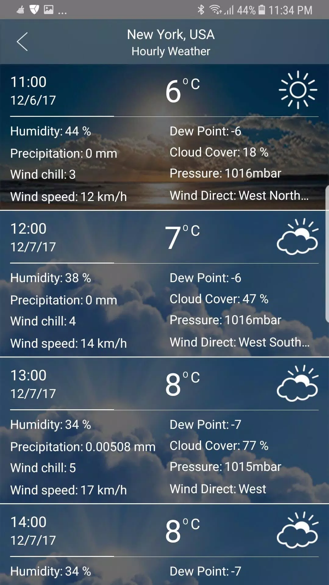 Weather app Capture d'écran 2