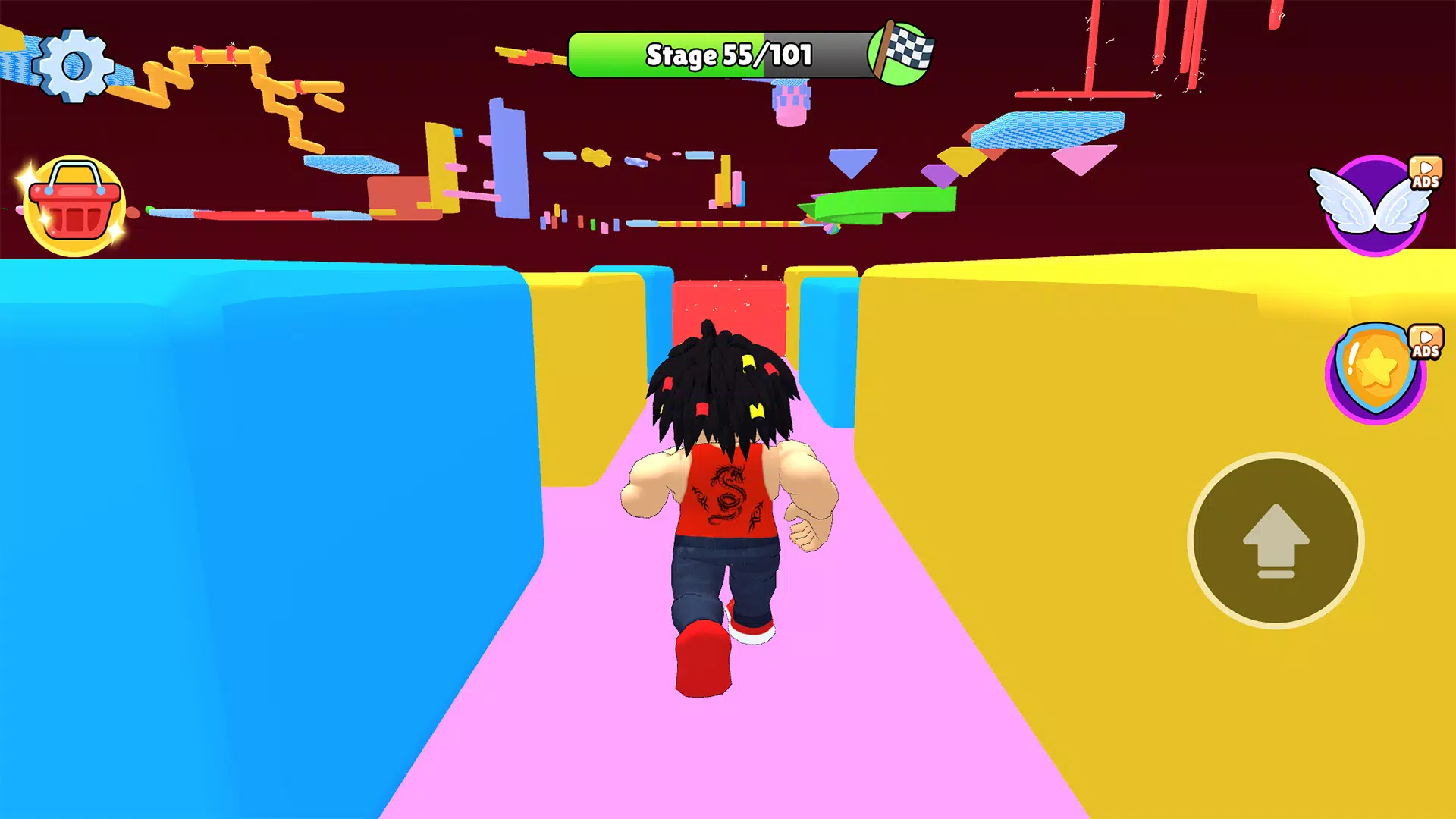 Parkour Adventure Jump Up Game Screenshot 1