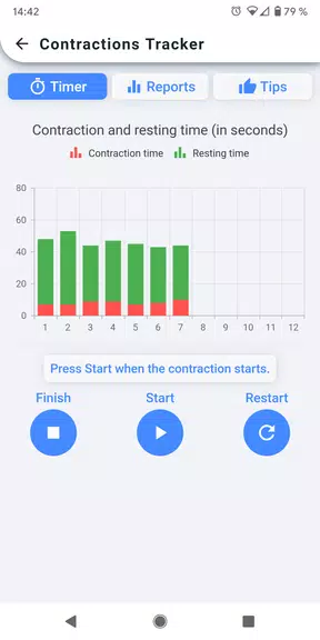 Contractions Tracker Скриншот 0