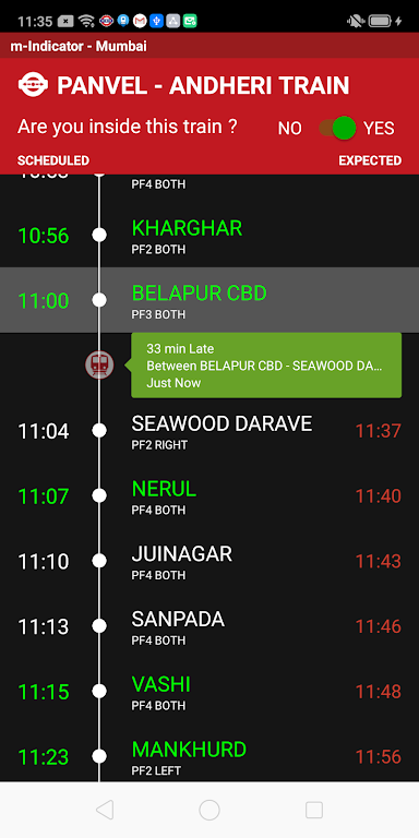 m-Indicator: Mumbai Local Ekran Görüntüsü 1