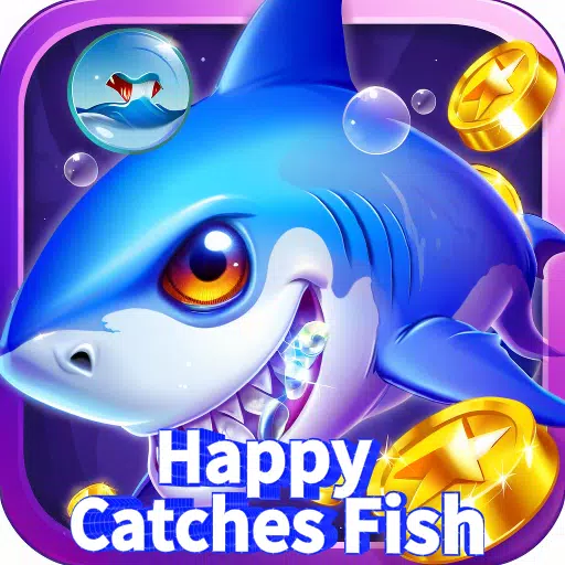 Happy Catches Fish