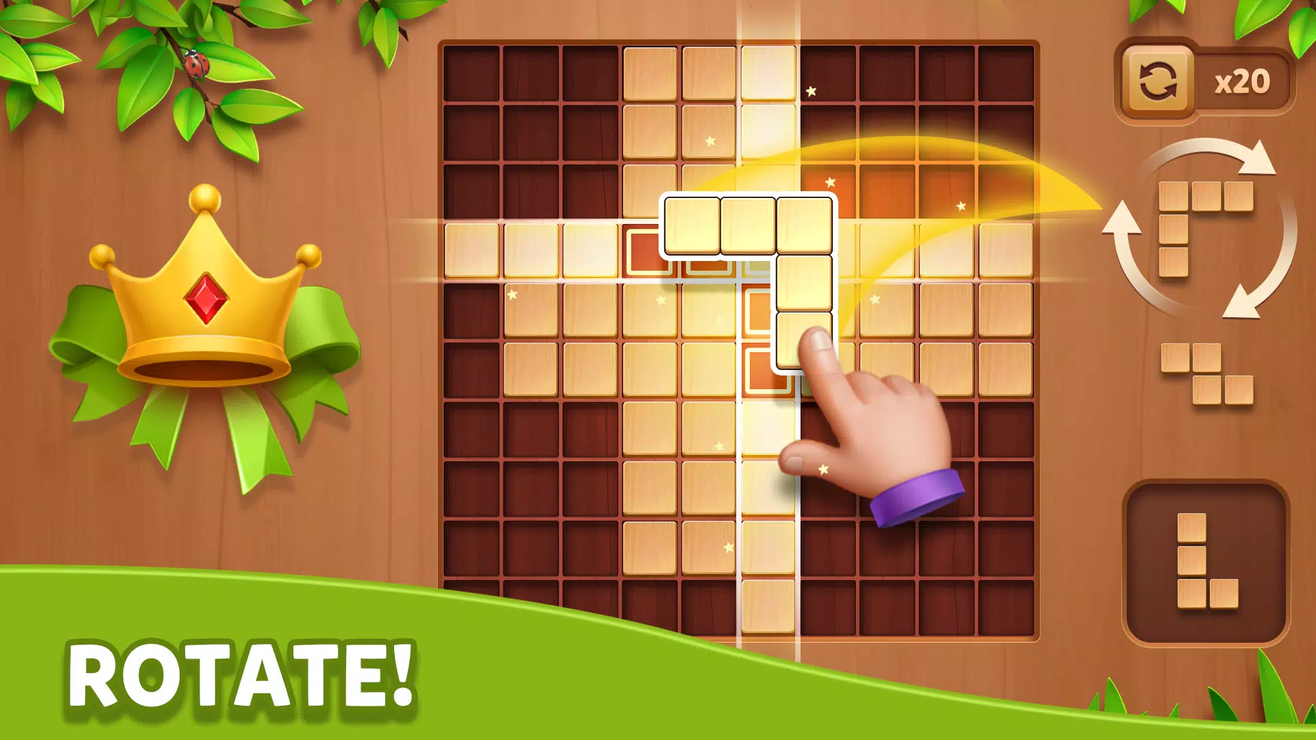 Cube Block - Woody Puzzle Game Ảnh chụp màn hình 1