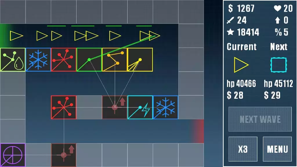 Laser Tower Defense Ekran Görüntüsü 1