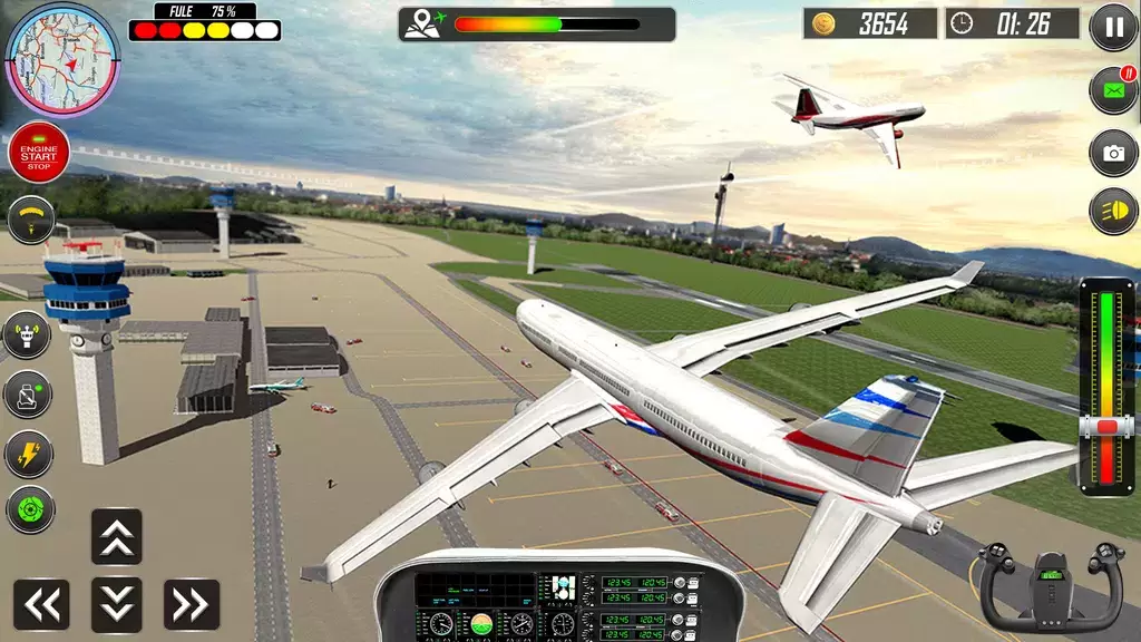 Real Plane Landing Simulator Captura de pantalla 2